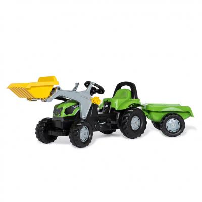 Веломобиль Rolly Toys Трактор с прицепом и ковшом rollyKid Deutz-Fahr 5115 G TB (023196)
