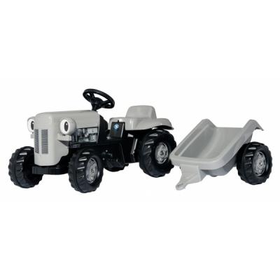 Веломобиль Rolly Toys Трактор с прицепом rollyKid-X Little Grey Fergie серый (014941)