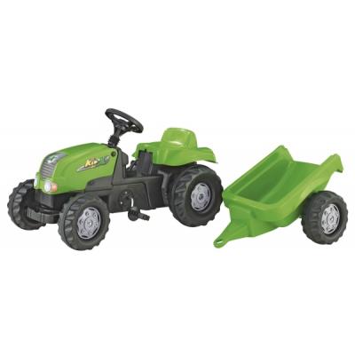 Веломобиль Rolly Toys Трактор с прицепом rollyKid-X зеленый (012169)