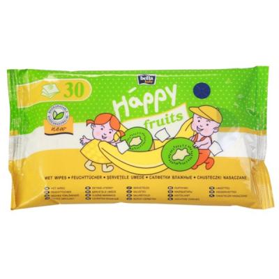 Влажные салфетки Bella Baby Happy Fruits с ароматом банана и киви 30 шт (5900516420871)