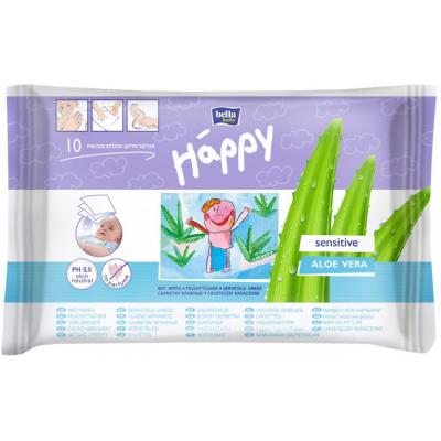 Влажные салфетки Bella Baby Happy Sensetive Aloe Vera 10 шт (5900516421069)