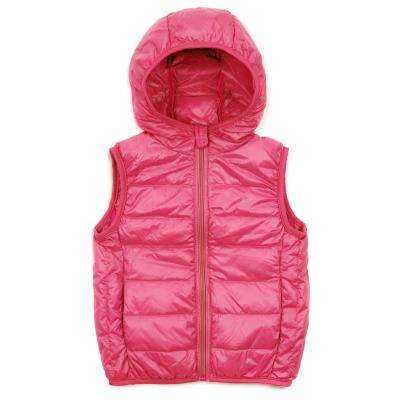 Жилет KURT пуховый с капюшоном (V-HT-580T-92-pink)