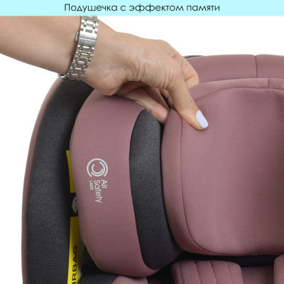 Автокрісло El Camino ME 1081 I-Trust 360 IsoFix 0-36 кг pale pink (ME 1081 pale pink)