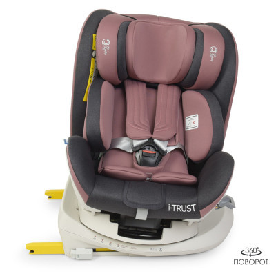 Автокрісло El Camino ME 1081 I-Trust 360 IsoFix 0-36 кг pale pink (ME 1081 pale pink)