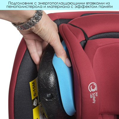 Автокрісло El Camino ME 1081 I-Trust 360 IsoFix 0-36 кг red (ME 1081 red)