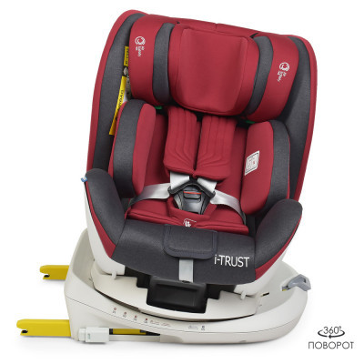 Автокрісло El Camino ME 1081 I-Trust 360 IsoFix 0-36 кг red (ME 1081 red)