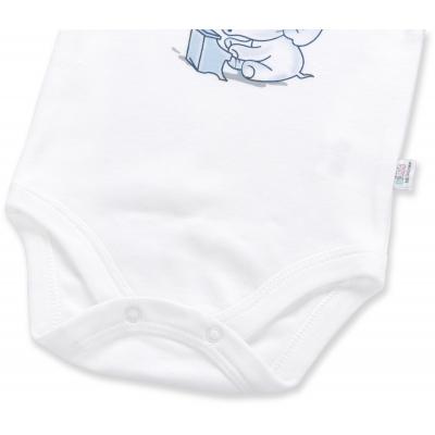 Боди Bibaby 2 шт со слоником и нотками (56328-74-80B-white)