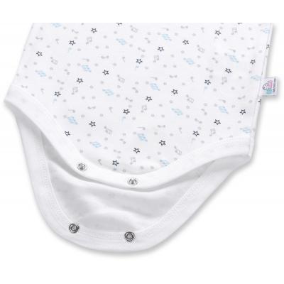 Боди Bibaby 2 шт со слоником и нотками (56328-80B-white)