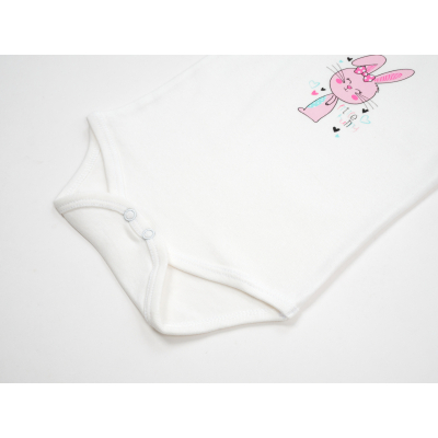 Боді дитяче Breeze LITTLE BUNNY (1103-74G-creampink)