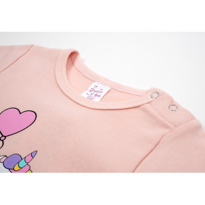 Боді дитяче Breeze з довгим рукавом (1027-86G-peach)