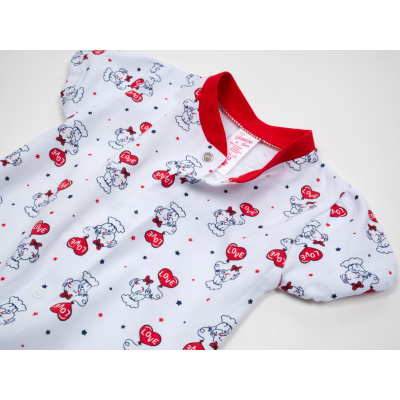 Боді дитяче Breeze зі слониками (BTS-309-68G-red)