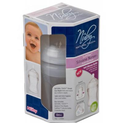 Бутылочка для кормления Nuby Natural Touch, соска средний поток, 210 мл, 0м+ (67017 +)