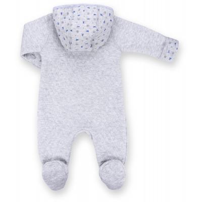 Человечек Bibaby на кнопочках с карманчиком (60186-56B-gray blue)