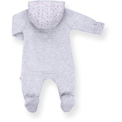Человечек Bibaby на кнопочках с карманчиком (60186-56G-gray pink)