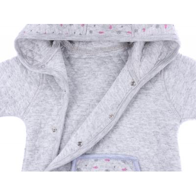 Человечек Bibaby на кнопочках с карманчиком (60186-56G-gray pink)