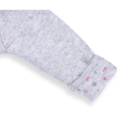 Человечек Bibaby на кнопочках с карманчиком (60186-56G-gray pink)