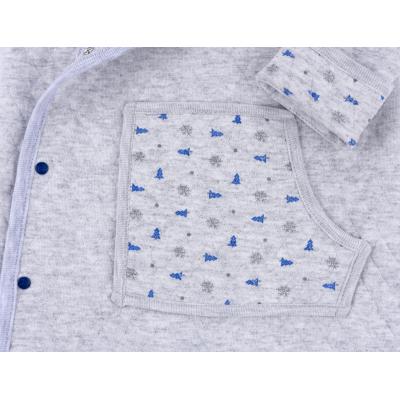 Человечек Bibaby на кнопочках с карманчиком (60186-62B-gray blue)