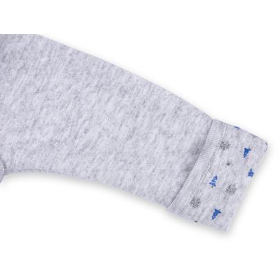 Человечек Bibaby на кнопочках с карманчиком (60186-62B-gray blue)