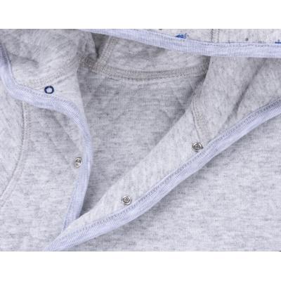Человечек Bibaby на кнопочках с карманчиком (60186-68B-gray blue)