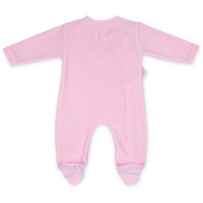 Человечек Bibaby велюровый с зайчиком (60078-56G-pink)