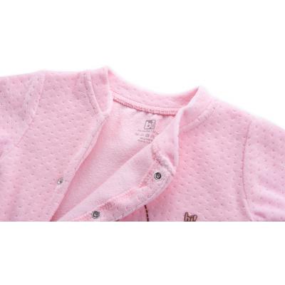 Человечек Bibaby велюровый с зайчиком (60078-56G-pink)