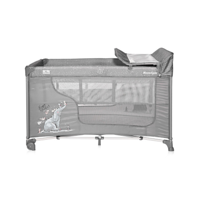 Дитячий манеж Bertoni/Lorelli MOONLIGHT 2L grey fun
