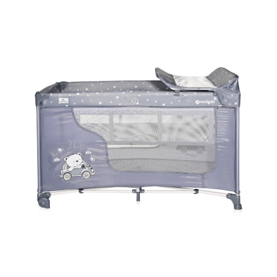 Дитячий манеж Bertoni/Lorelli MOONLIGHT 2L silver blue
