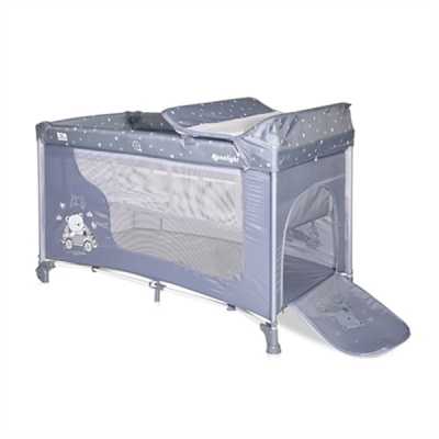 Дитячий манеж Bertoni/Lorelli MOONLIGHT 2L silver blue