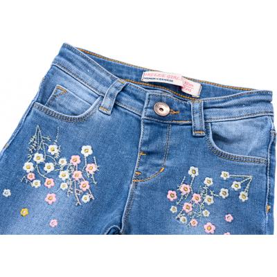 Джинсы Breeze джинсовые с цветочками (OZ-17703-86G-jeans)