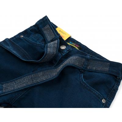 Джинсы Sercino со стразами (52363-152G-blue)