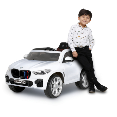 Электромобиль Rollplay BMW X5M двухместный белый (7290113213319)