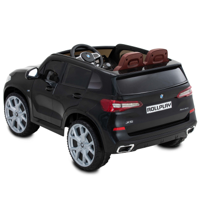 Электромобиль Rollplay BMW X5M двухместный черный (7290113213326)