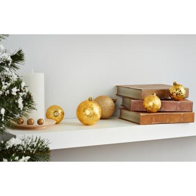 Елочная игрушка ColorWay Merry Christmas mix 16 шт (8 см) GOLD (CW-MCB816GOLD)