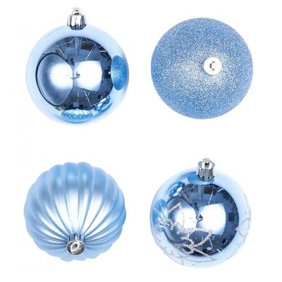 Елочная игрушка ColorWay Merry Christmas mix 16 шт (8 см) LIGHT BLUE (CW-MCB816LB)