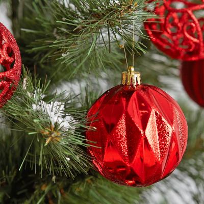 Елочная игрушка ColorWay Merry Christmas mix 16шт (8см) RED_OEM (CW-MCB816RED_OEM)