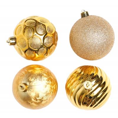 Елочная игрушка ColorWay Merry Christmas mix 24 шт (6 см) GOLD (CW-MCB624GOLD)