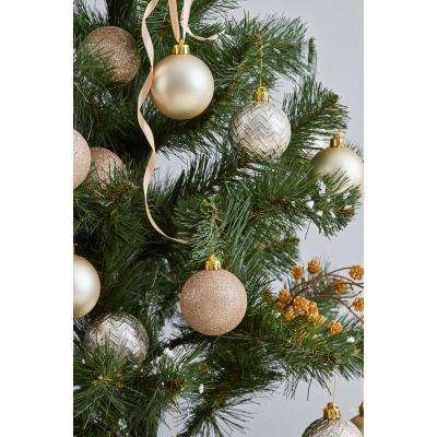 Елочная игрушка ColorWay Merry Christmas mix 24 шт (6 см) PEARL (CW-MCB624PEARL)