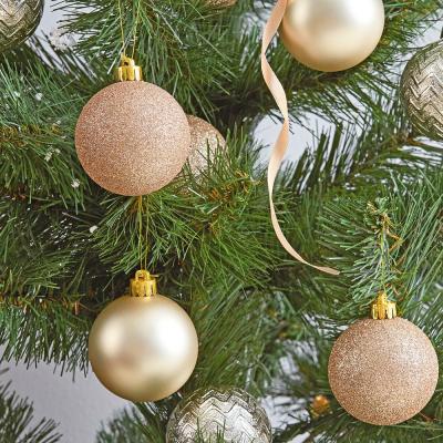Елочная игрушка ColorWay Merry Christmas mix 24 шт (6 см) PEARL (CW-MCB624PEARL)