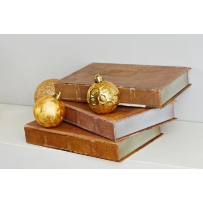 Елочная игрушка ColorWay Merry Christmas mix 24шт (6см) GOLD_OEM (CW-MCB624GOLD_OEM)