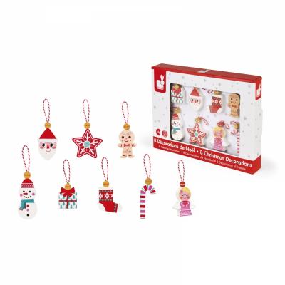Елочная игрушка Janod Рождественские узоры (J04539)