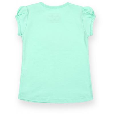 Футболка детская Breeze с сердцем из кружев (7444-80G-mint)