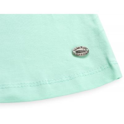 Футболка детская Breeze с сердцем из кружев (7444-92G-mint)