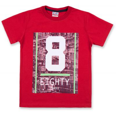 Футболка детская Breeze с шортами "Eighty" (8884-152B-red)