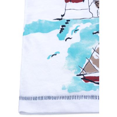 Футболка детская Haknur с парусниками (873-86B-white)