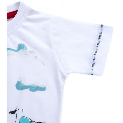 Футболка детская Haknur с парусниками (873-98B-white)