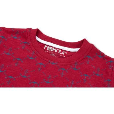 Футболка детская Haknur с якорями (5683-92B-red)