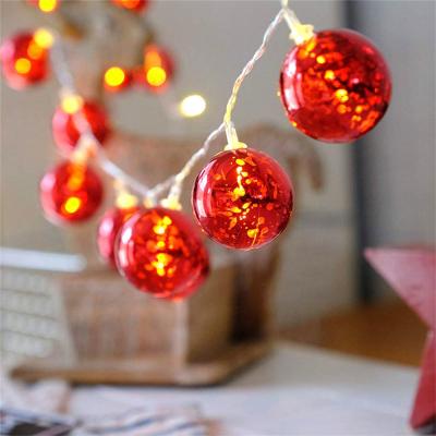 Гирлянда ColorWay Светодиодная Christmas lights ball 6 см 10 LED 1.5 м USB Red (CW-MC-LB10U)