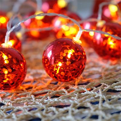 Гирлянда ColorWay Светодиодная Christmas lights ball 6 см 10 LED 1.5 м USB Red (CW-MC-LB10U)