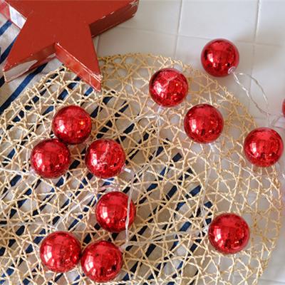 Гирлянда ColorWay Светодиодная Christmas lights ball 6 см 10 LED 1.5 м USB Red (CW-MC-LB10U)