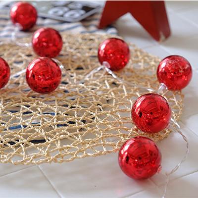 Гирлянда ColorWay Светодиодная Christmas lights ball 6 см 10 LED 1.5 м USB Red (CW-MC-LB10U)